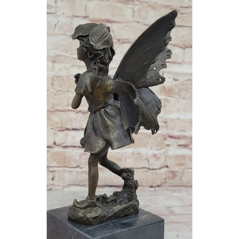 Fairy Daydream Bronze Sculpture Figure By French Artist Milo Hot Cast Figurine
