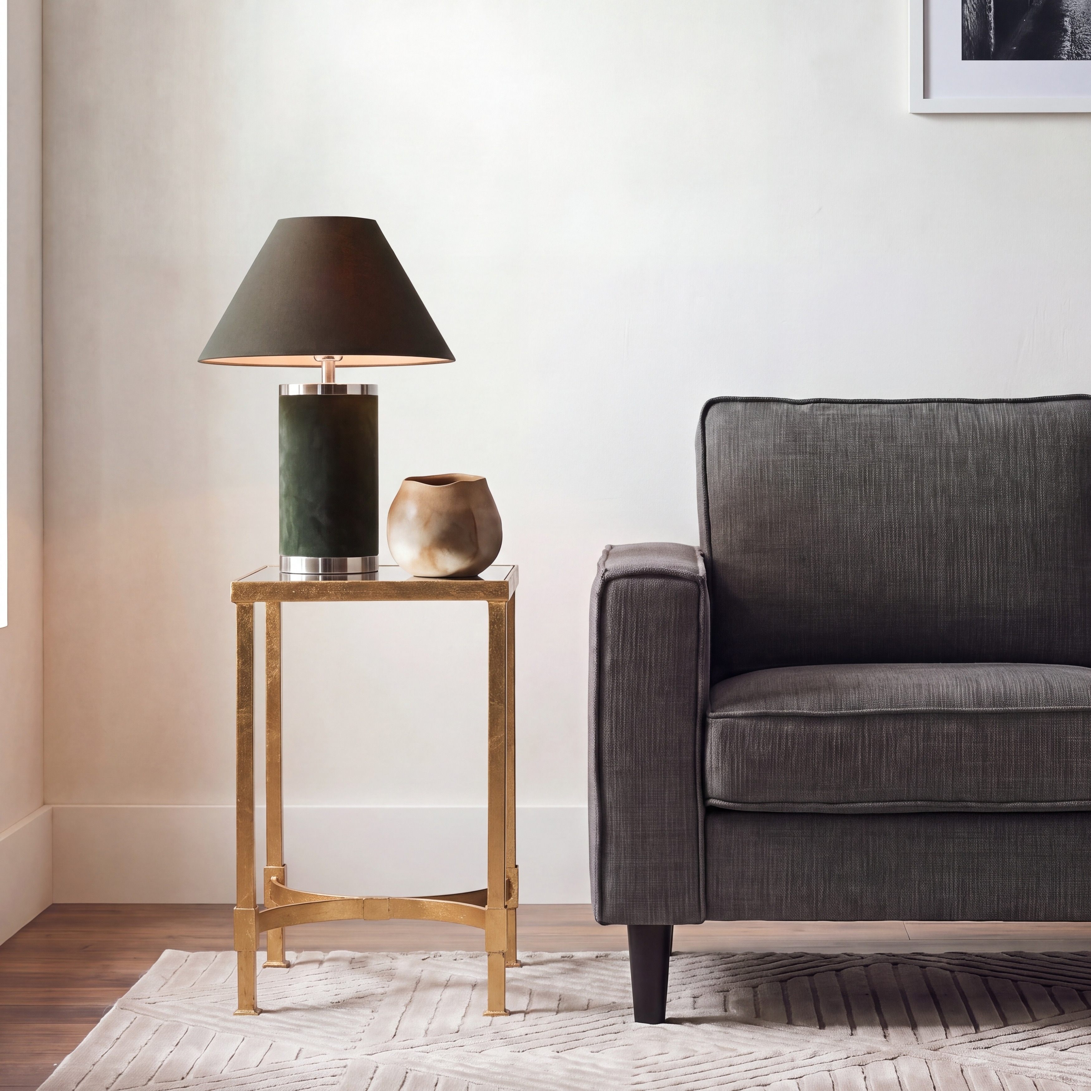 SAFAVIEH Argelia Glam Metal End Table, Gold, Fully Assembled - 12Wx12Dx20H