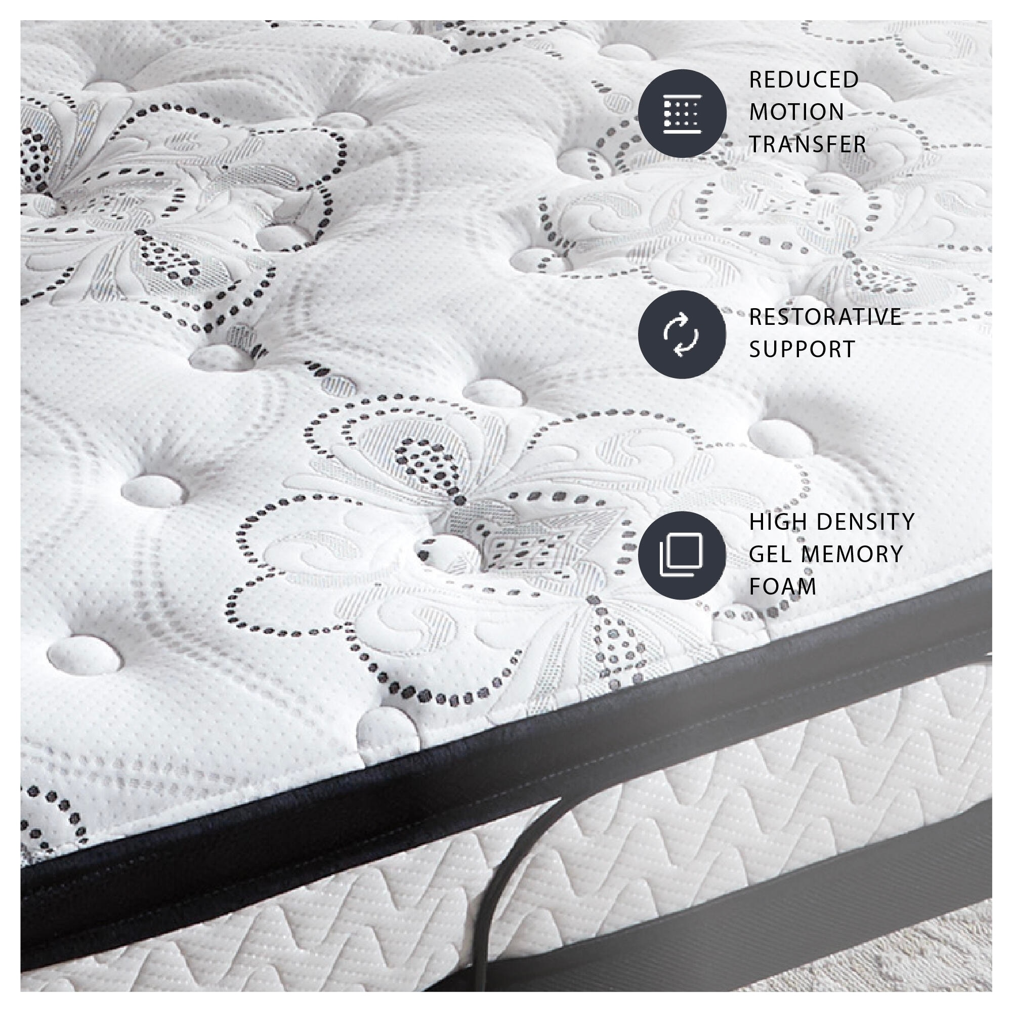 MOUTON SHEET BREATHAIR マットレス Signature Design by Ashley Chime 12-inch Hybrid Mattress in a Box