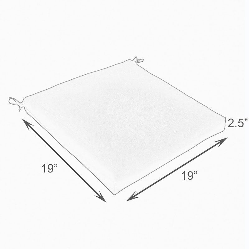 Blue Indoor/ Outdoor Bristol Chair Pad Set (Set of 2)