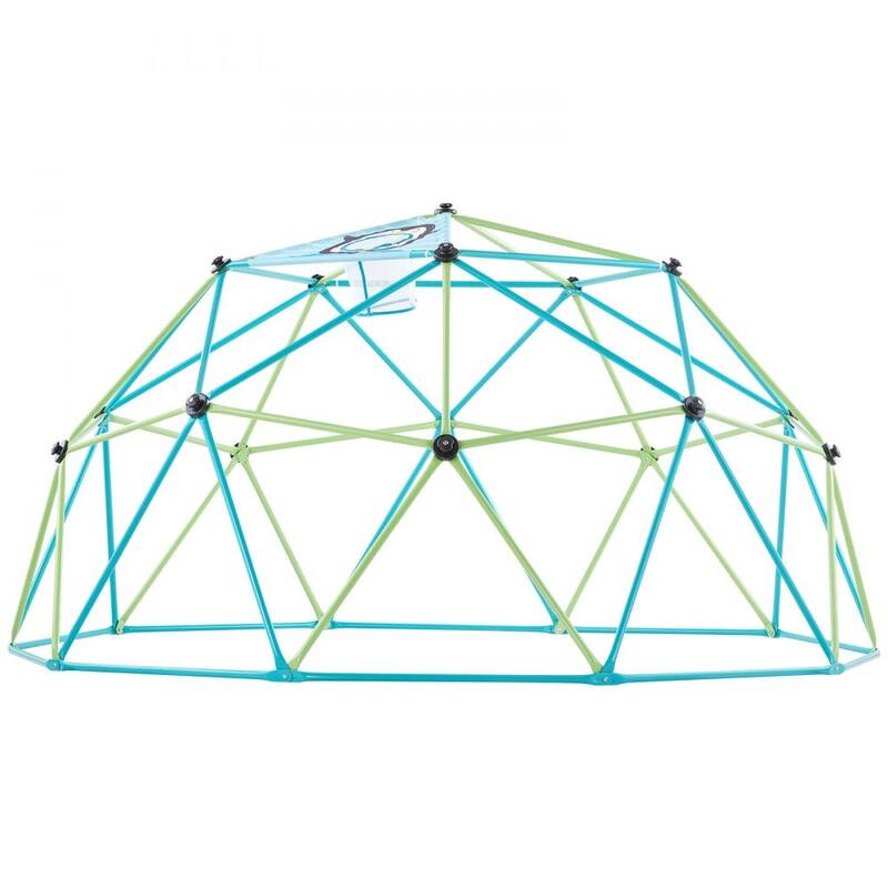 10FT Kids Climbing Dome Jungle Gym Outdoor Playset with Basketballs and Net for Ages 3-10 - 120 x 120 x 60 in