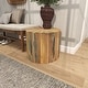 preview thumbnail 10 of 32, Arcilla Elemental - White Wood Tray Top Boat Accent Table