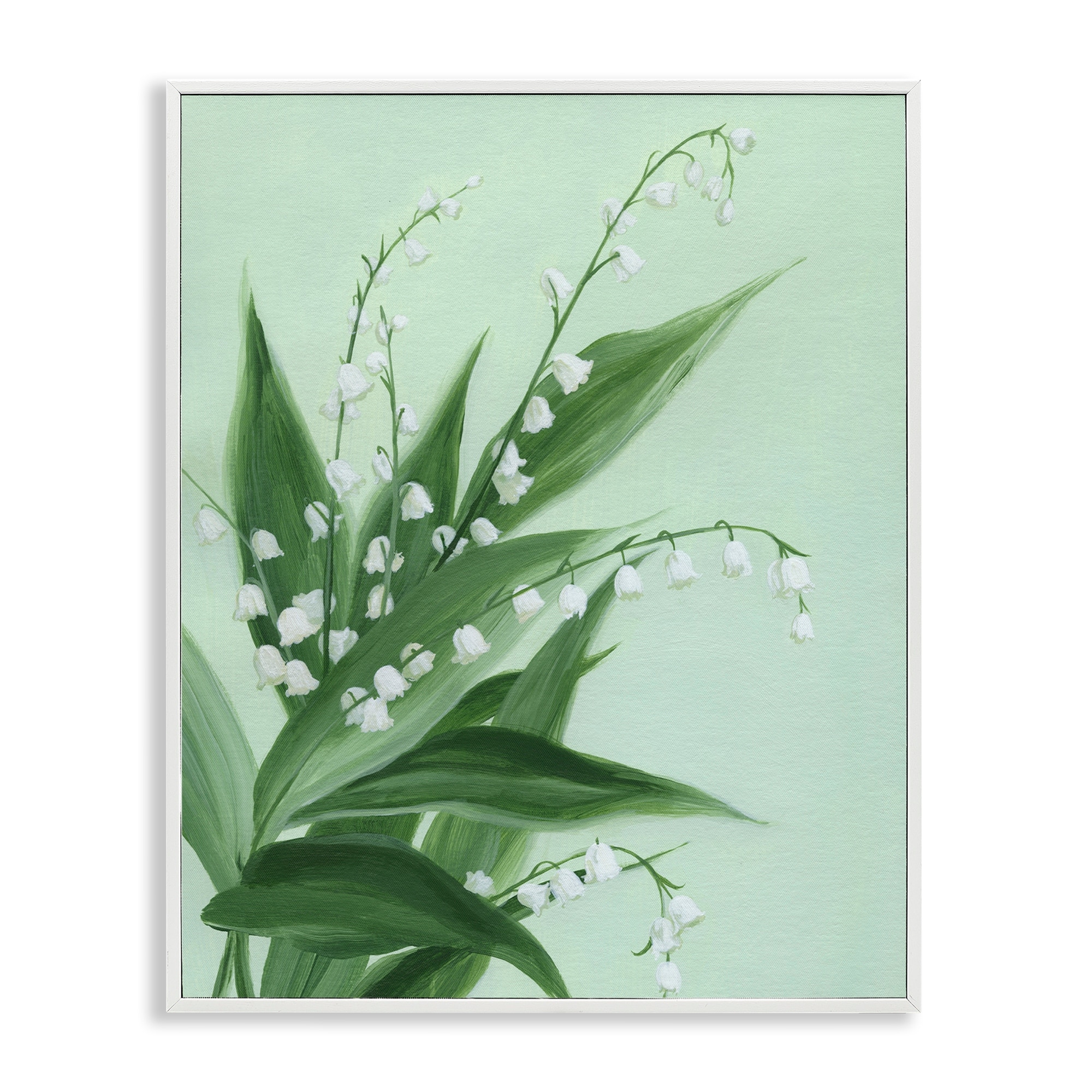 Stupell Verdant Lily Of Valley Framed Giclee Art Design By Grace Popp