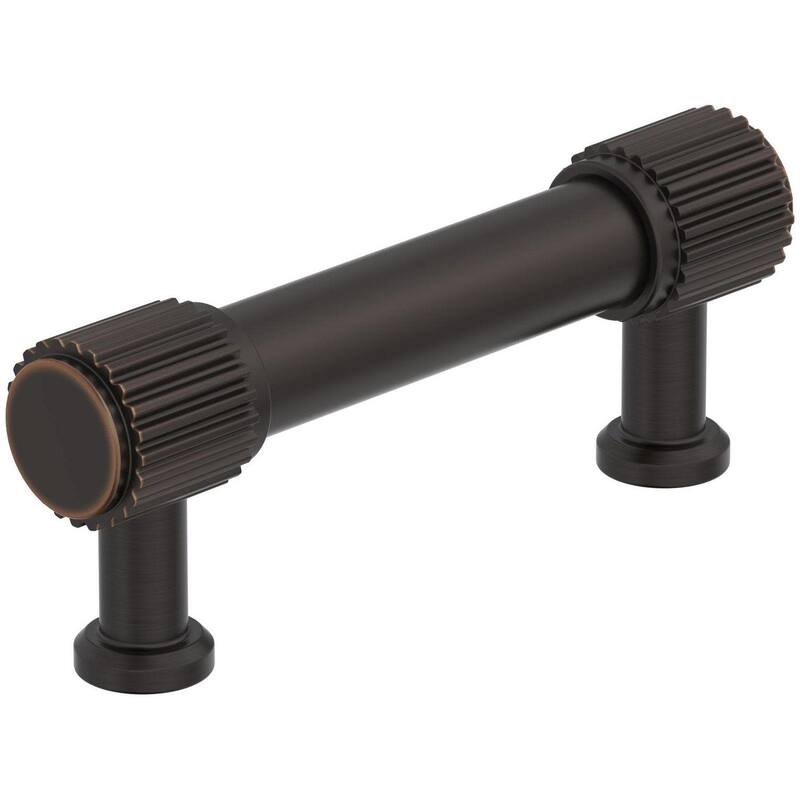 Amerock BP37802 Farewind 3" Center to Center Fluted Bar Cabinet Pull - Oil Rubbed Bronze