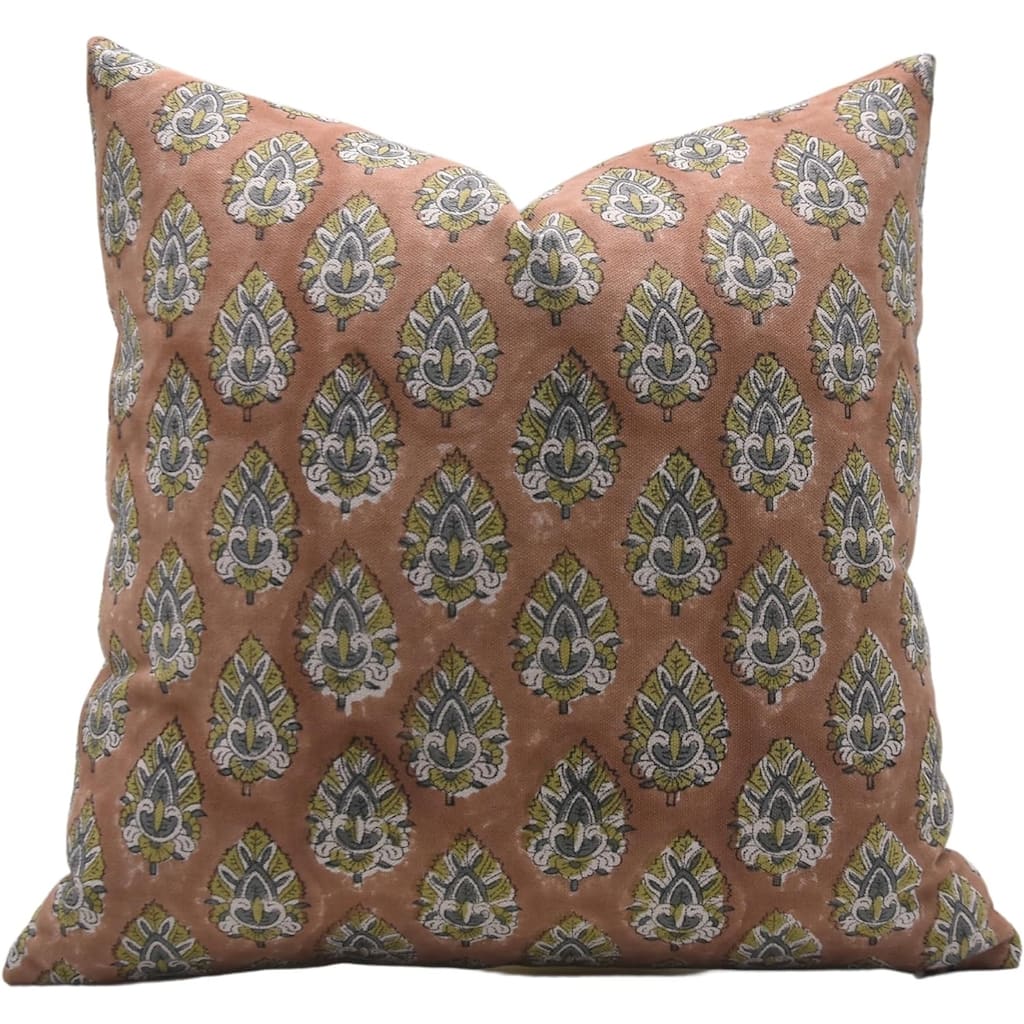 Fabdivine Cotton Boho Block print pillow Cover