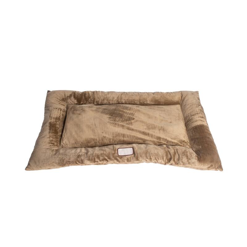 Pet Bed Mat, Dog Crate Soft Pad With Poly Fill Cushion