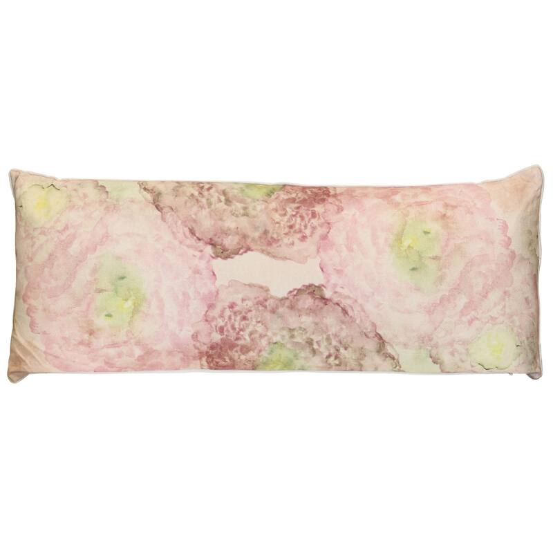 StyleCraft Tamara Day for StyleCraft Blush Cloud Bloom Pillow - Soft Pink - 36" x 14"