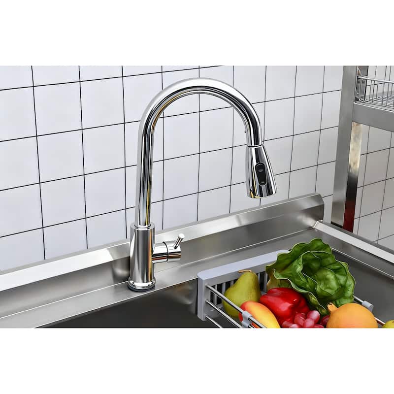 Stainless Steel Utility Sink, Freestanding Sink 1