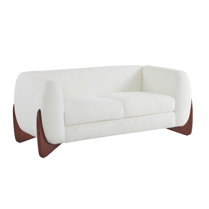 Arion Upholstered Boucle 2-Piece Living Room Sofa Set by Christopher Knight Home