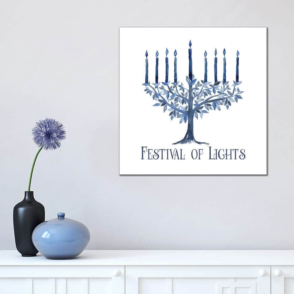 iCanvas "Festival of Lights IV-Menorah" by Tara Reed Canvas Print