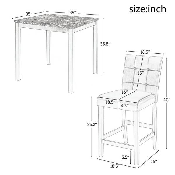 5Piece Kitchen Table Set Bed Bath & Beyond 36654348