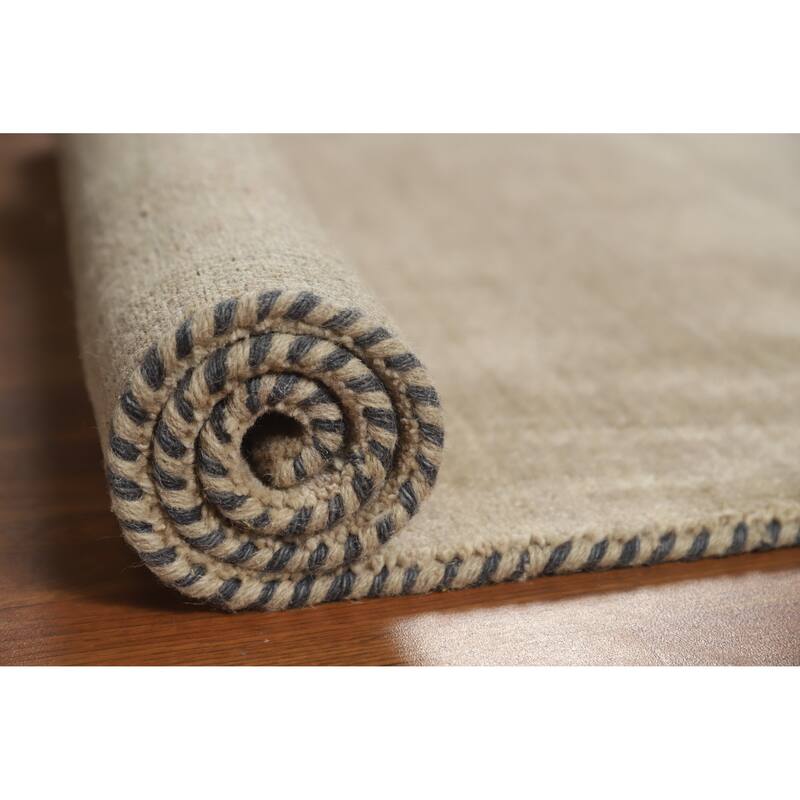 Hand Knotted Oriental 100% Wool Carpet Tribal Animal Pictorial Brown Gabbeh Area Rug - 4' 11'' X 3' 0''