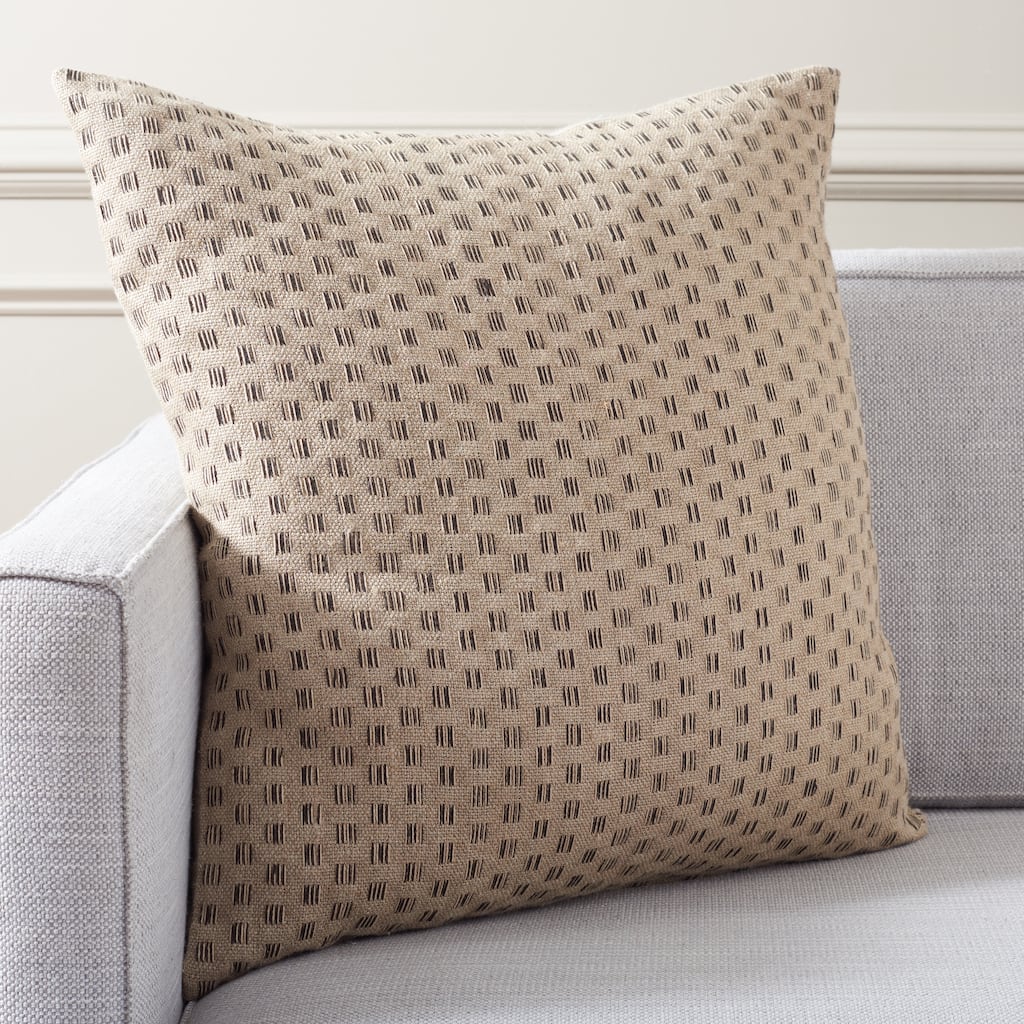 SAFAVIEH Home Zahara 24-inch Natural/Black Decorative Pillow