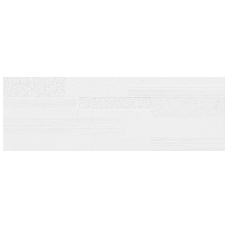 Merola Tile Lumiere Strate Blanco 11-3/4" x 35-3/8" Ceramic Wall Tile