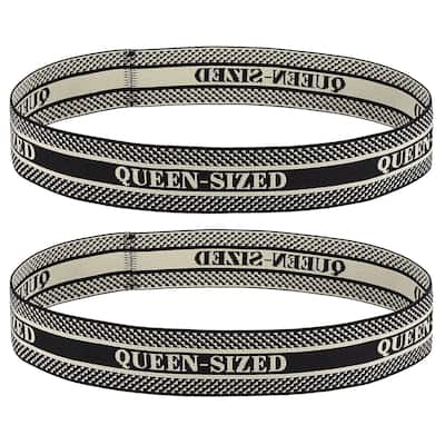 Bed Sheet Organizer Bands 325x40mm Storage Bands, Brown, QUEEN - Brown