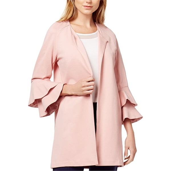 Kensie Womens Bell Sleeve Ponte Jacket. Opens flyout.