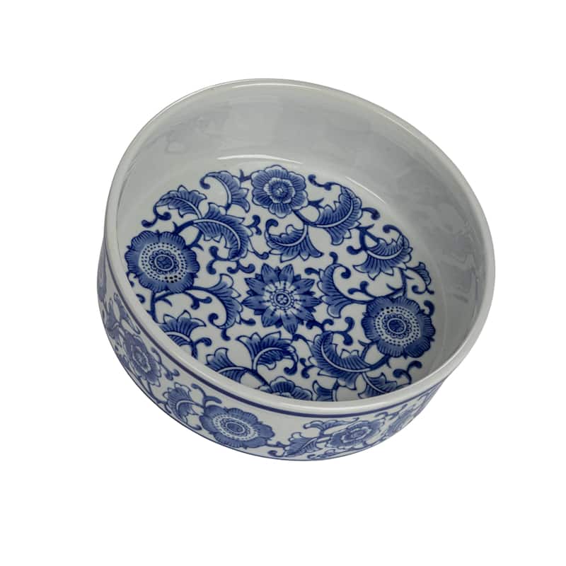 Stoneware Pet Bowl with Design