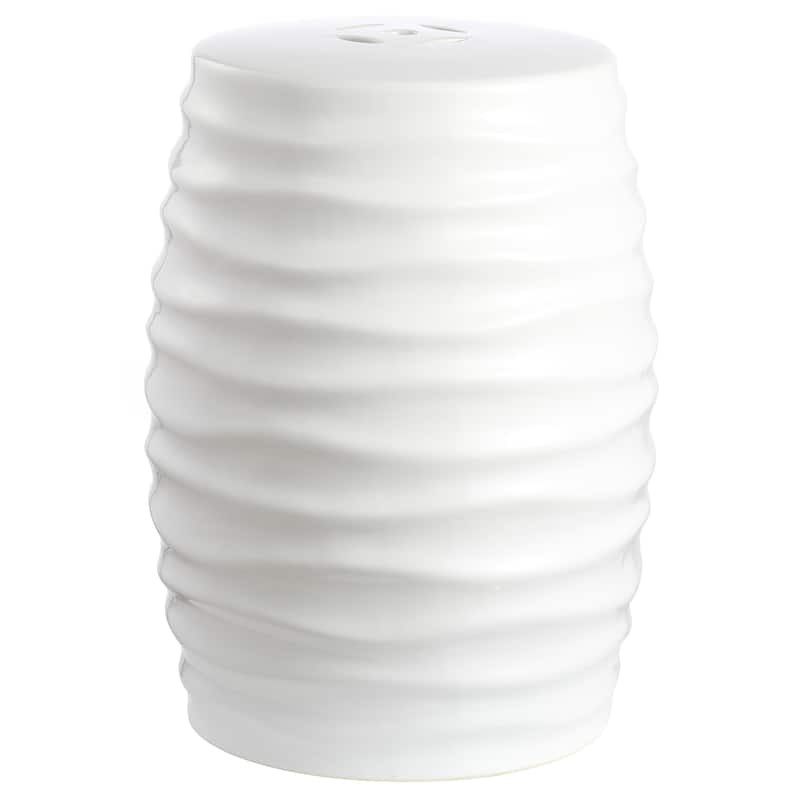 SAFAVIEH Tabitha Indoor / Outdoor Ceramic Decorative Garden Stool - White