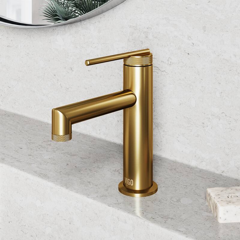 VIGO Sterling 7" H Single Handle Single Hole Bathroom Faucet