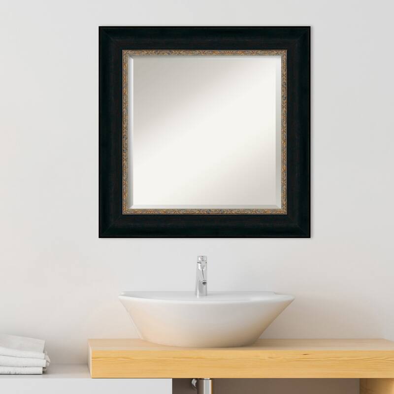 Beveled Bathroom Wall Mirror - Paragon Bronze Frame - Paragon Bronze
