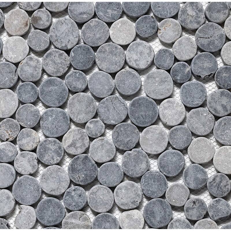 Cruz Bay Studio XD3R Penny Rounds - 11" x 11" Pebble and Rock Floor