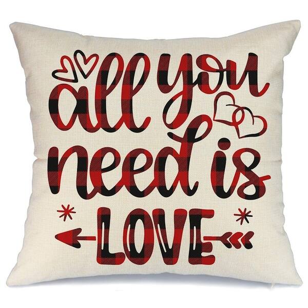 Shop Happy Valentine S Day Decorations Throw Pillow Case