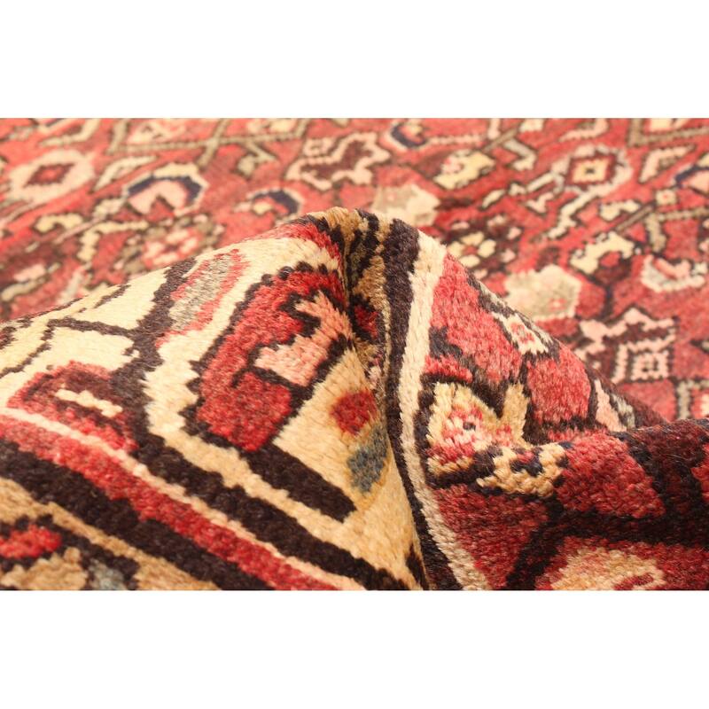 ECARPETGALLERY Hand-knotted Andelz Red Wool Rug - 3'6 x 9'6