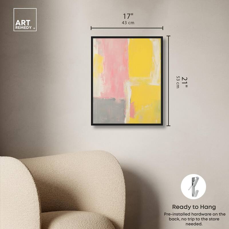 Blush and Sunshine Canvas by Art Remedy