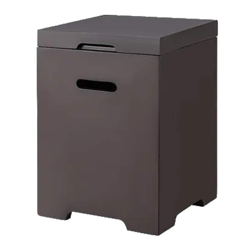 AVAWING 56" Patio Propane Fire Pit Table 50,000 BTU Rectangle Concrete Fire Pit Table - Tank Holder  - Propane