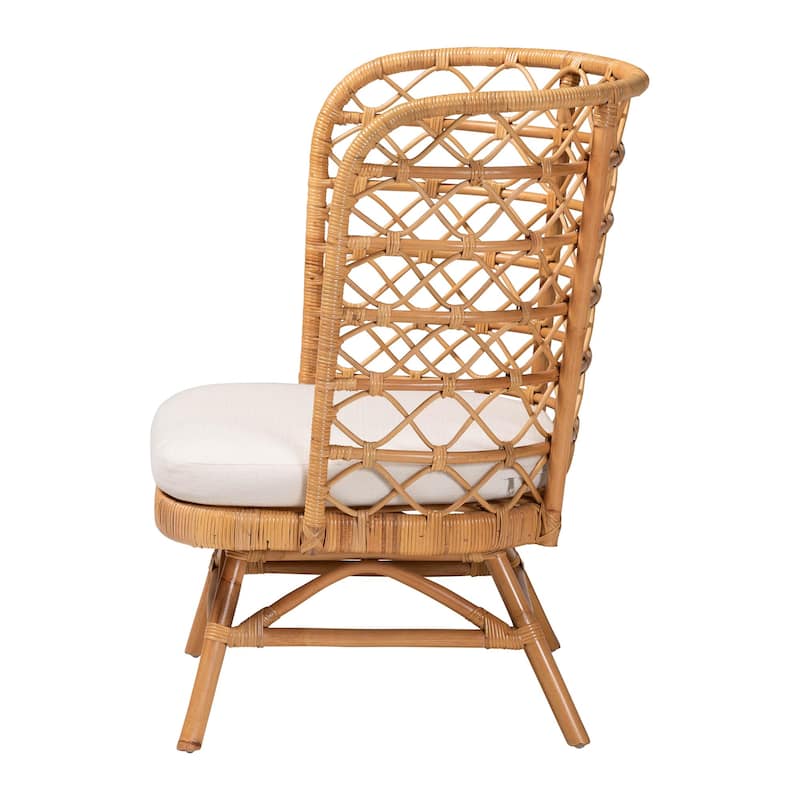 Tania Bohemian Light Honey Rattan Accent Chair