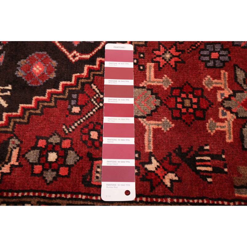 ECARPETGALLERY Hand-knotted Anatolian Vintage Red Wool Rug - 3'11 x 7'11