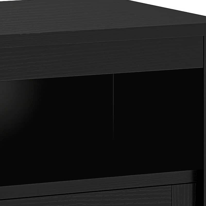 Moasis Farmhouse 70"W TV Stand with LED Lights, Outlets