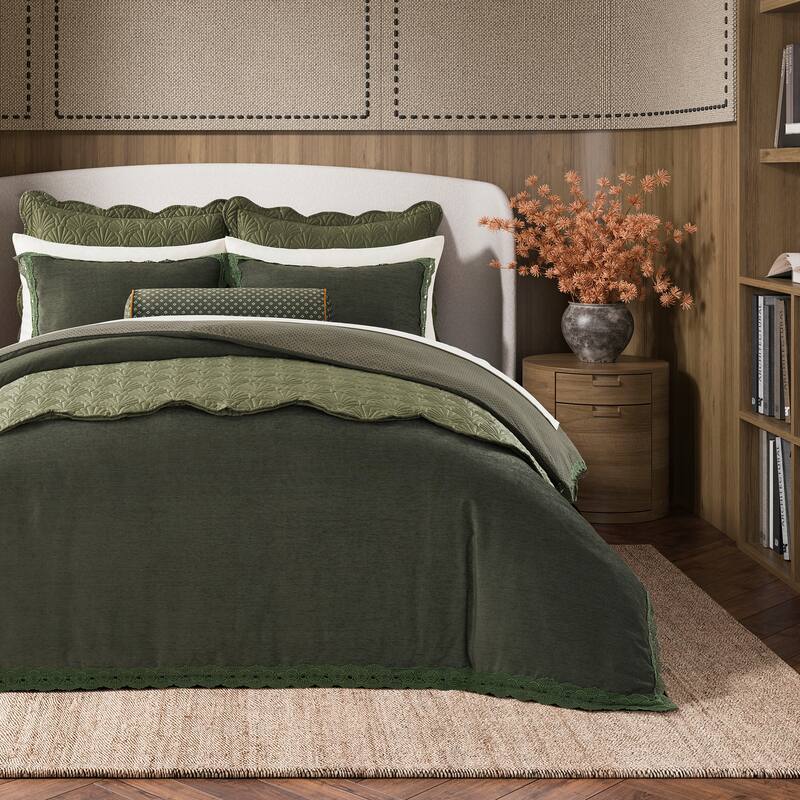 Ted Baker Chenille Lace Duvet Set - Full - Queen