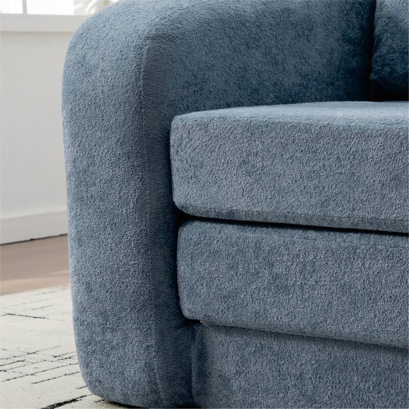 40"W Single Foldable Sofa Bed Equipped with Armrest and Backrest