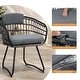preview thumbnail 14 of 22, 7/9/11-Piece Outdoor Patio Dining Set Aluminum Rectangular Dining Table with Umbrella Hole and PE Rattan Chairs - See Picture