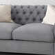 preview thumbnail 11 of 21, Somerville Polyester Chesterfield Loveseat by Christopher Knight Home