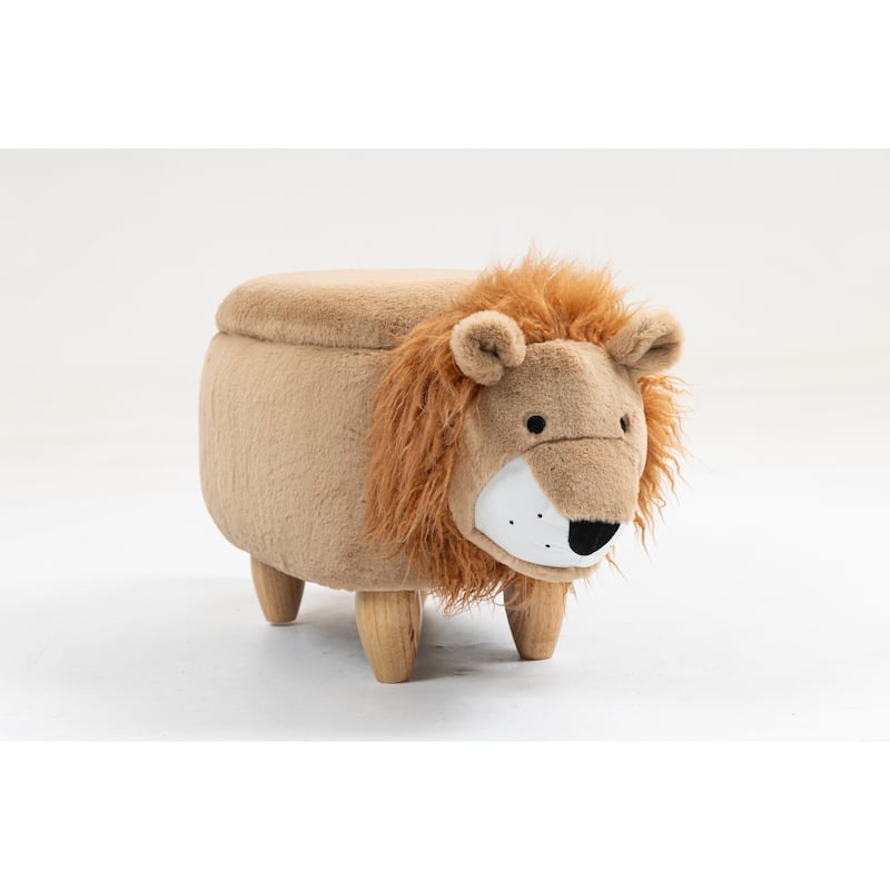Home 2 Office Kids Lion Animal Sorage Ottoman Stool