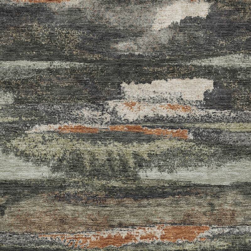 HomeRoots Abstract Transitional Rectangle Outdoor Rug