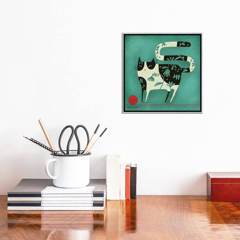 iCanvas "Red Yarn" by Terry Runyan Framed