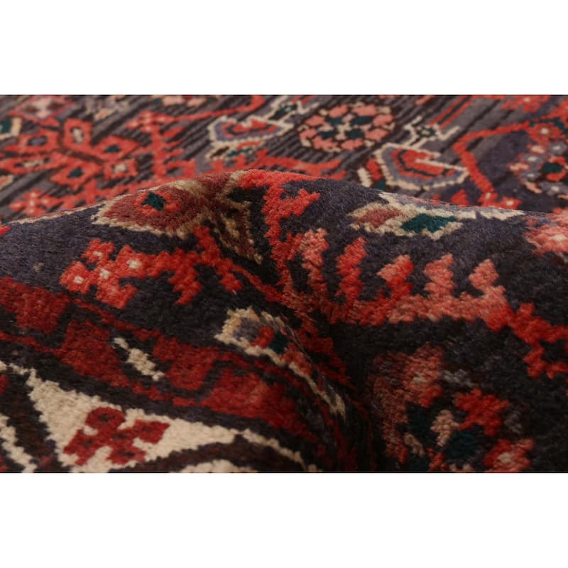 ECARPETGALLERY Hand-knotted Andelz Navy Wool Rug - 3'9 x 11'1