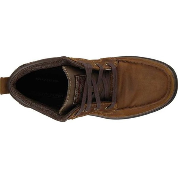 skechers relaxed fit segment melego men's waterproof chukka boots