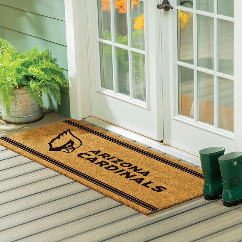 Arizona Cardinals Monochrome Indoor/Outdoor Coir Door Mat - 60" x 24"