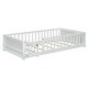preview thumbnail 18 of 18, Sturdy Structure Twin size Floor Platform Bed with Built-in Book Storage Rack,Door,Kids and Baby
