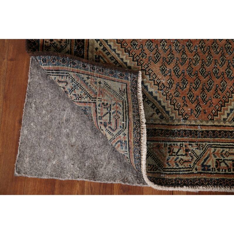 Geometric Botemir Persian Vintage Accent Rug Handmade Wool Carpet - 3'5" x 5'2"