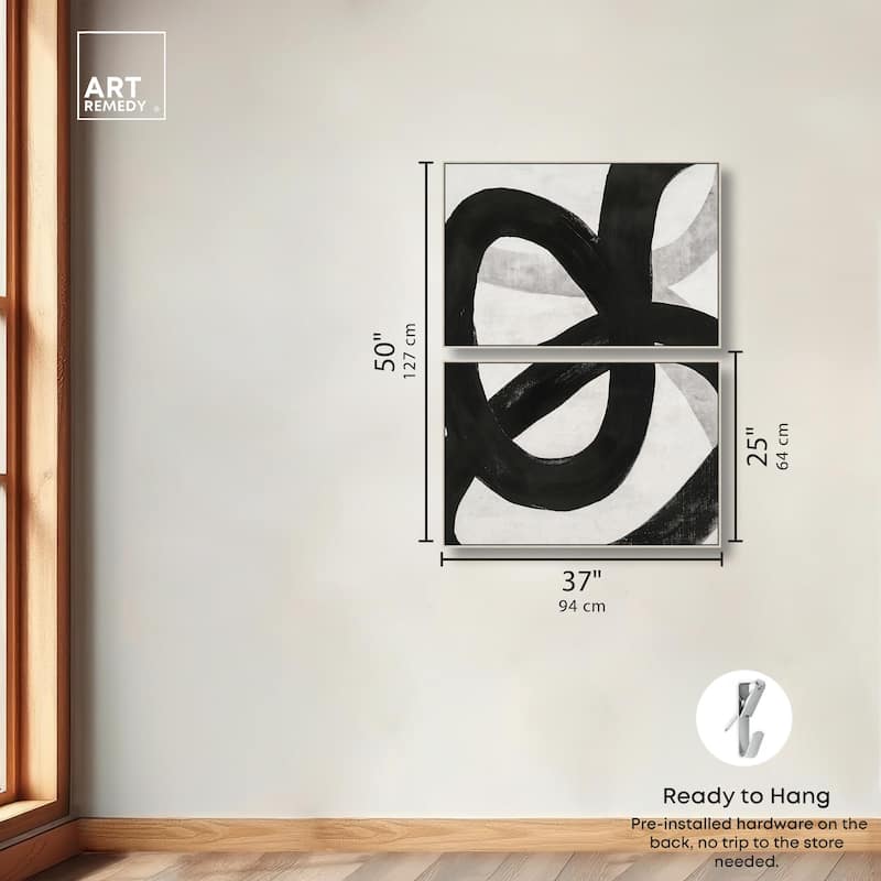 Infinite Loop I Canvas Set of 2 by Art Remedy