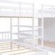 preview thumbnail 10 of 28, Full Over Twin Twin Bunk Bed with Shelves, Wardrobe and Mirror