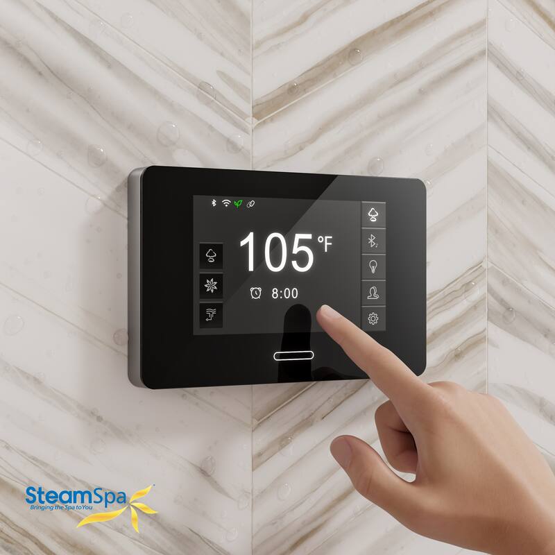 Black Series WiFi & Bluetooth 2 x 10.5kW QuickStart Steam Bath Generator Package & Dual Aroma Pump in Oil Rubbed Bronze