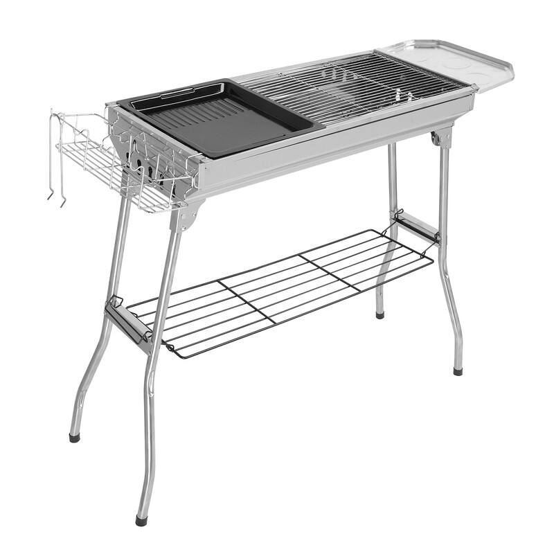 39.3''W× 27.9''H Portable Stainless Steel Grill