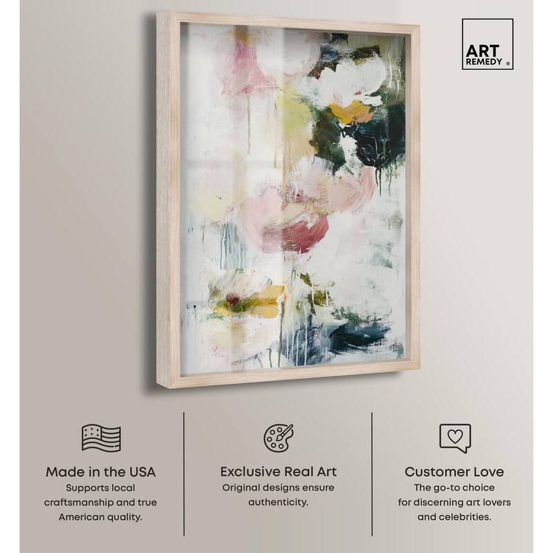 Dripping Colors IV Shadowbox by Art Remedy