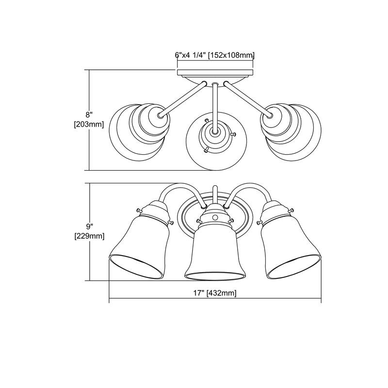 Califon 13-inch Wide 2-Light Vanity Light in Oil Rubbed Bronze